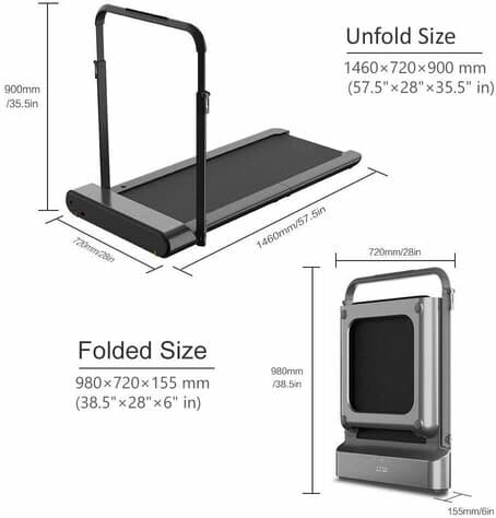 Walkingpad R1 Pro Dimensions