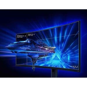 Xiaoimi MI 34 Gaming Monitor with a #D illusional image