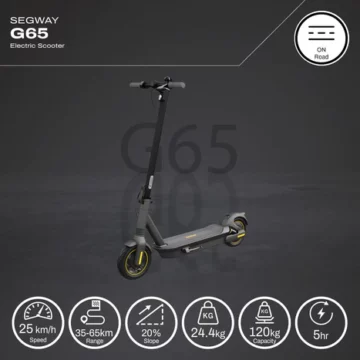 segway ninebot g65 max2 scooter image with it's specifications